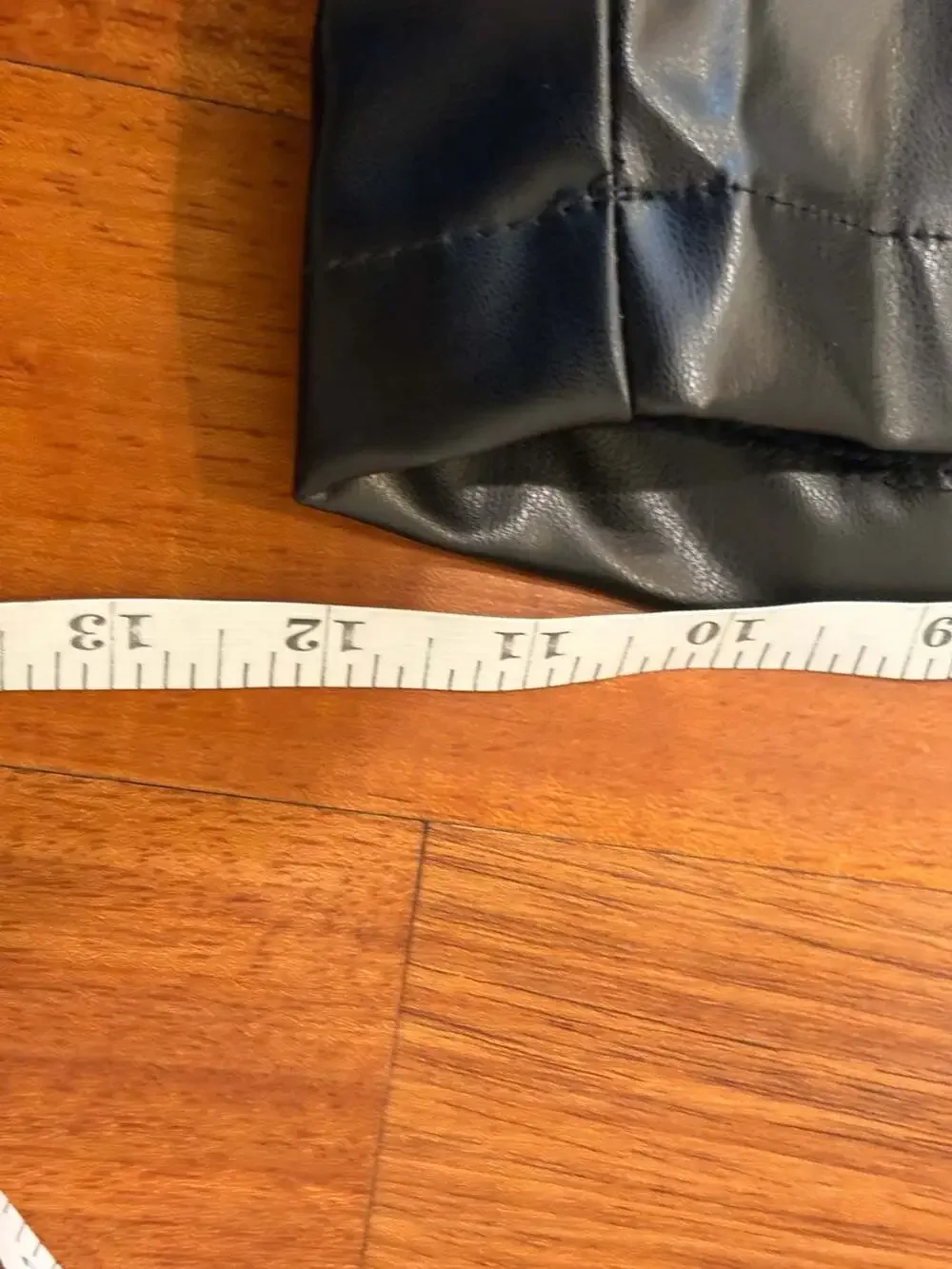 Men's Black Faux Leather Relaxed Fit Elastic Waist Shorts